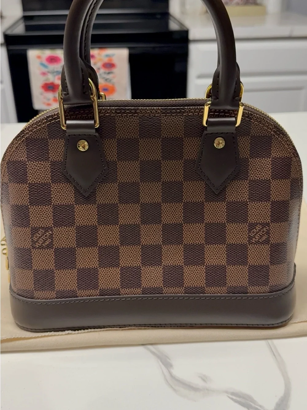 Louis Vuitton Brown Damier Ebene Alma BB